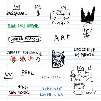 Basquiat Notebooks Sticker Sheet