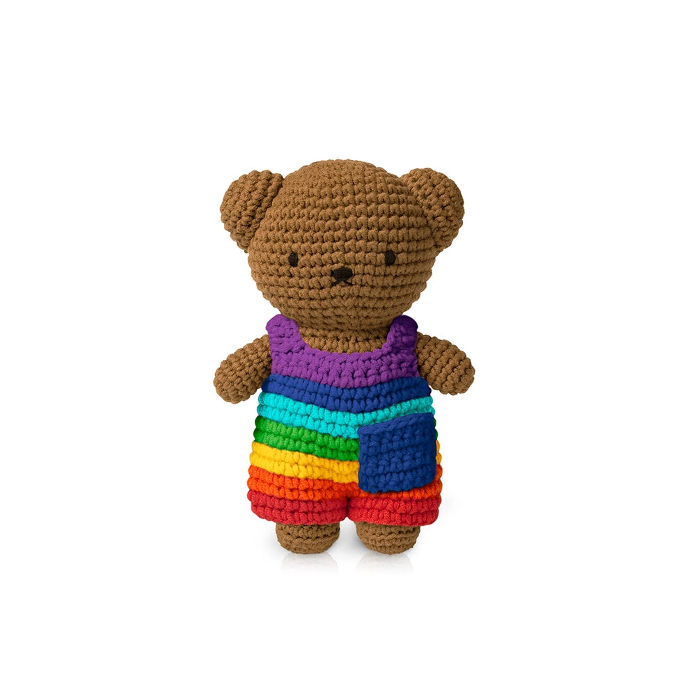 Boris Knit Plush - Rainbow Overalls – MCA Chicago Store