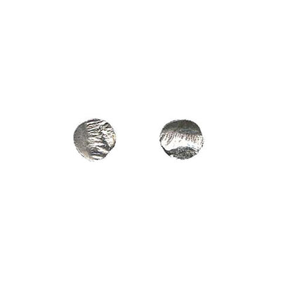 Tiny Silver Reticulated Post Earrings Silver 