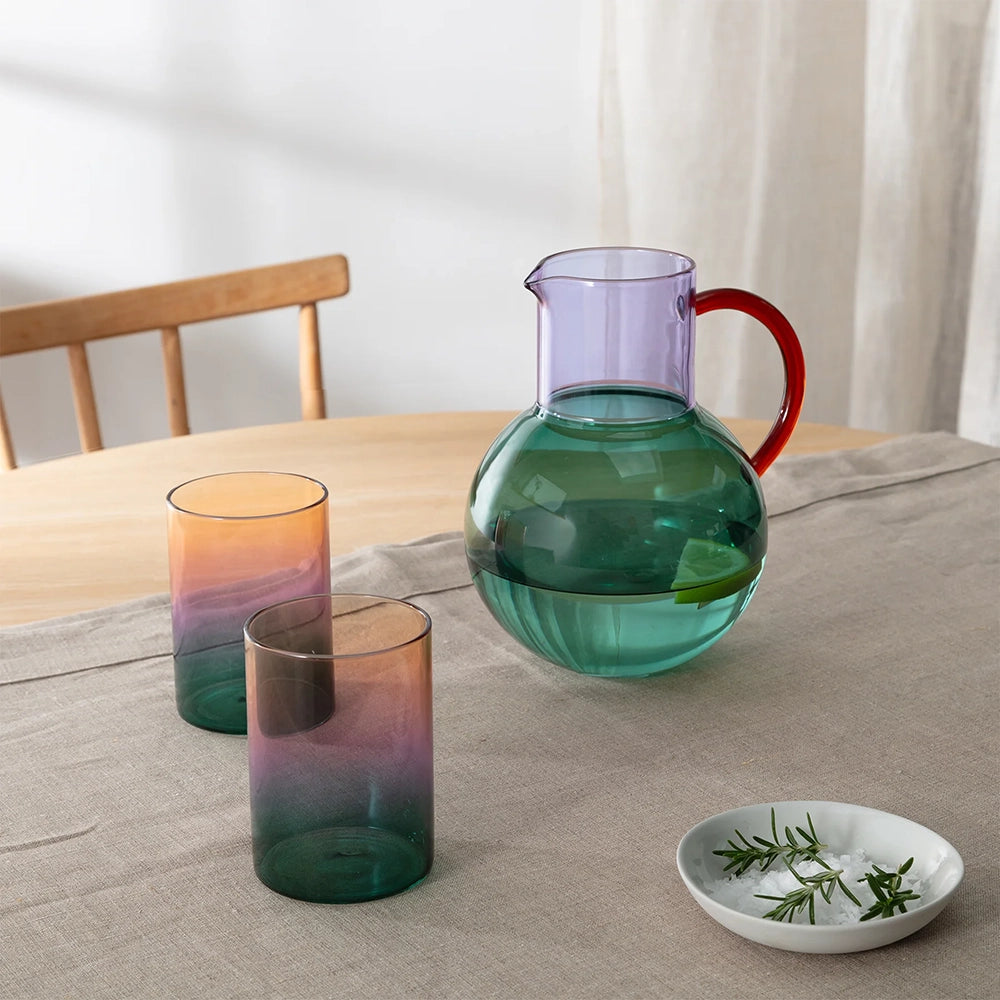 Tri-Tone Gradient Glasses Set