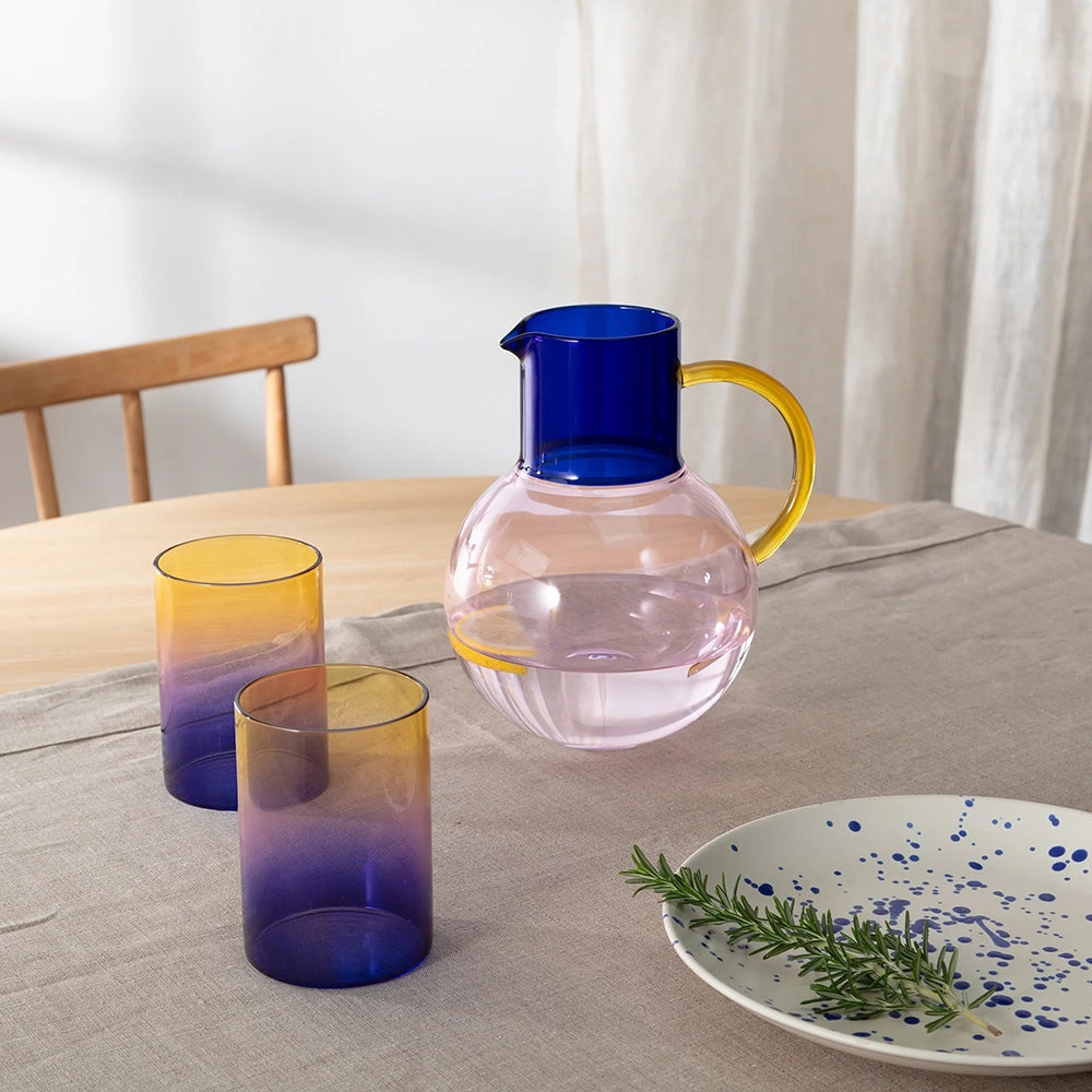 Tri-Tone Gradient Glasses Set