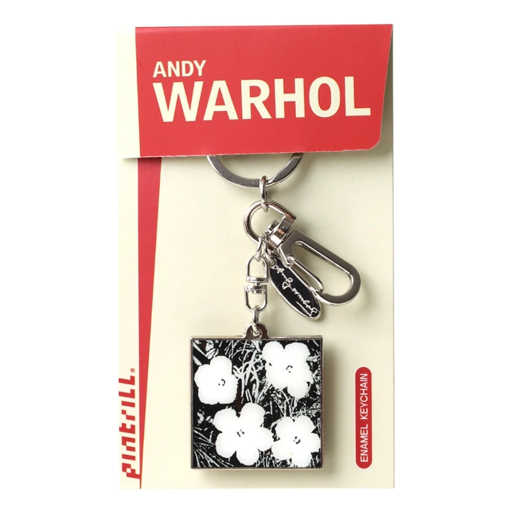 Warhol Flowers Keychain