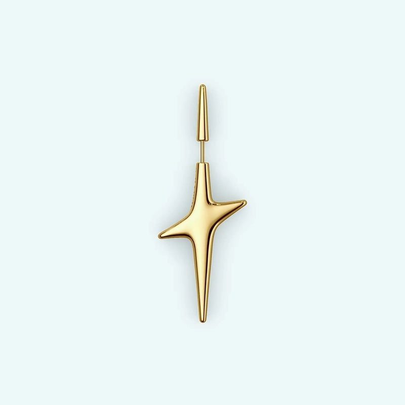 Pierced Star Single Earring