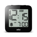 Digital clock with digital display on a white background