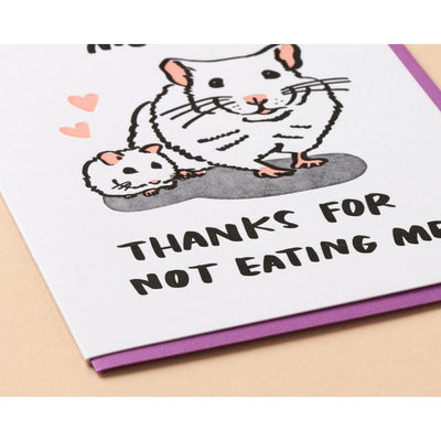 Thanks for Not Eating Me Mother's Day Card