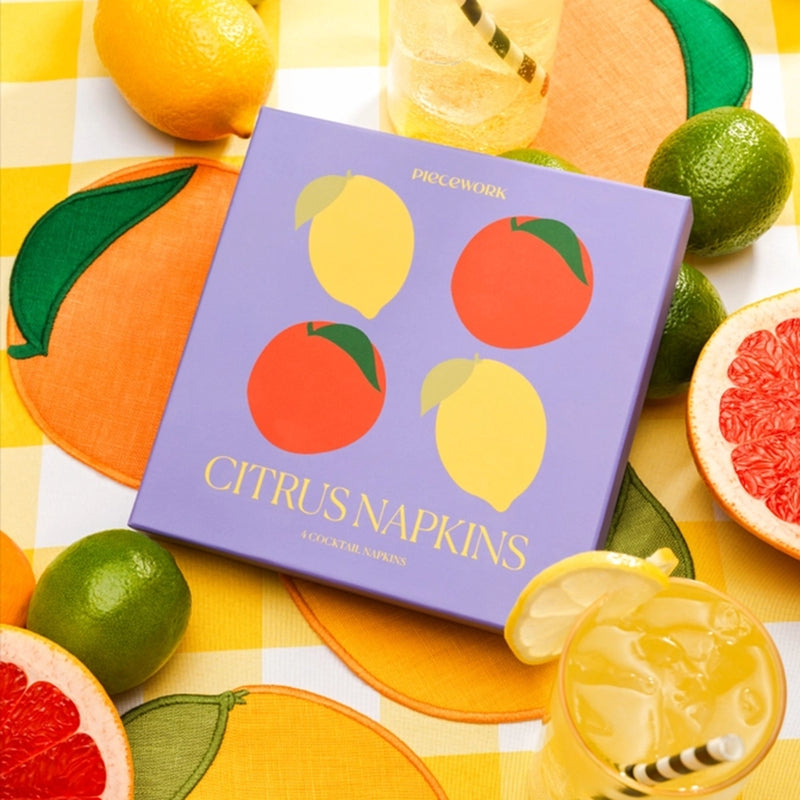 Citrus Cocktail Napkins Set