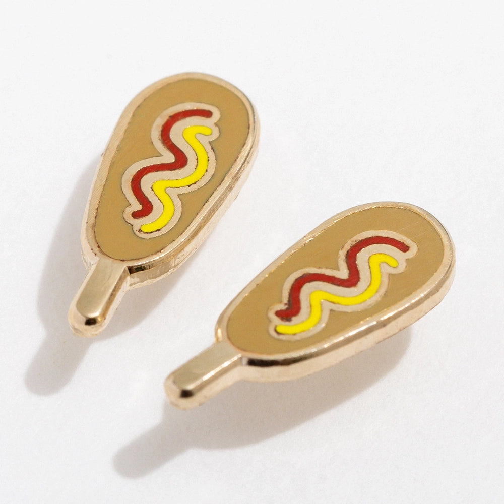 Corn Dog Stud Earrings