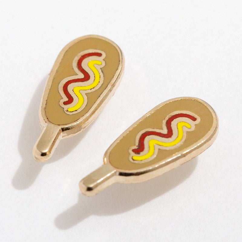 Corn Dog Stud Earrings
