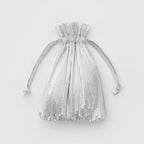 Baggu Pleated Tote Bag - Chrome Metallic