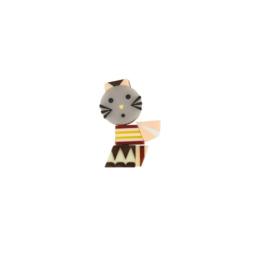 Rio Cat Figurine Brooch