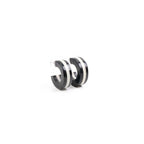 Aurora Striped Hoop Earrings