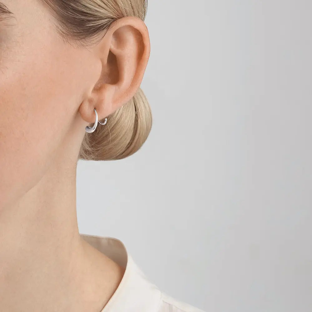 Mercy Swirl Earrings - Silver