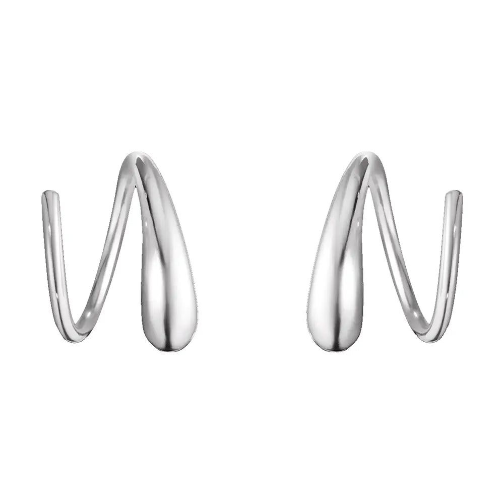 Mercy Swirl Earrings - Silver