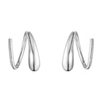 Mercy Swirl Earrings - Silver