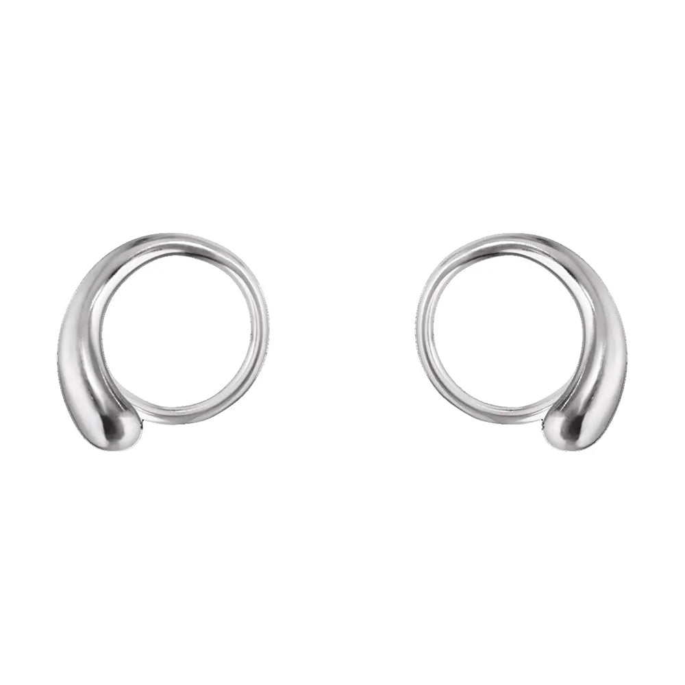 Mercy Swirl Earrings - Silver