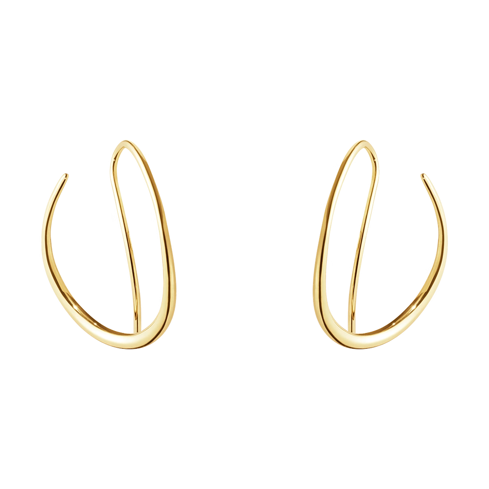 Offspring Double Hoop Earrings - Gold