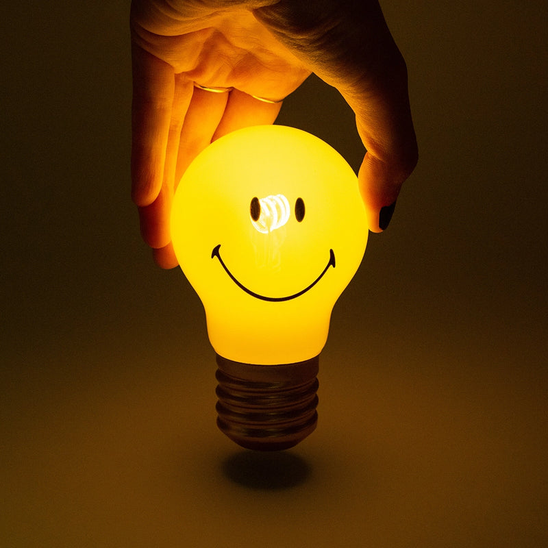 Cordless Smiley Lightbulb Lamp