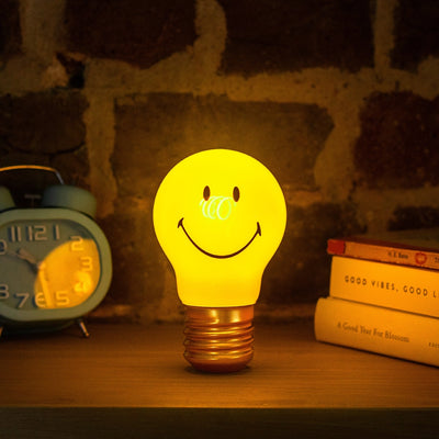Cordless Smiley Lightbulb Lamp
