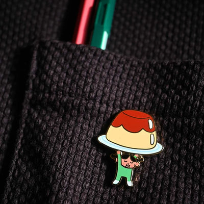 Food On Parade Enamel Pin - Flan