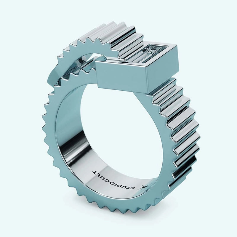 metal gear rings Zip Tie Ring