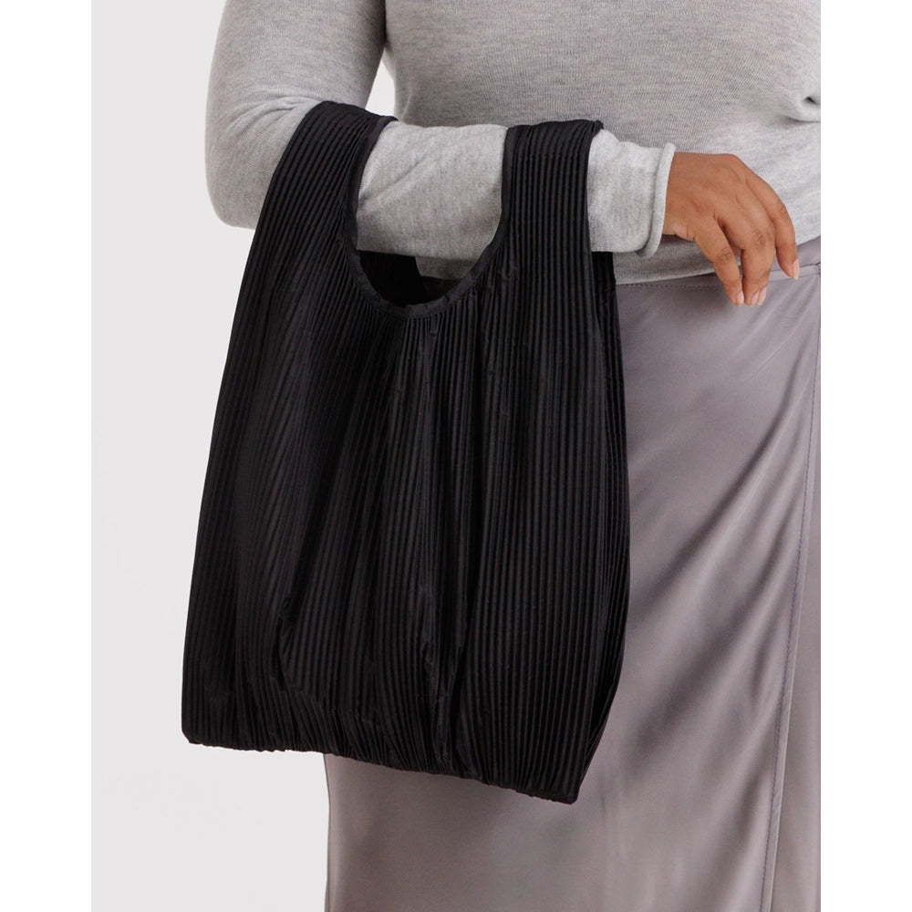 Baggu Pleated Tote Bag - Black