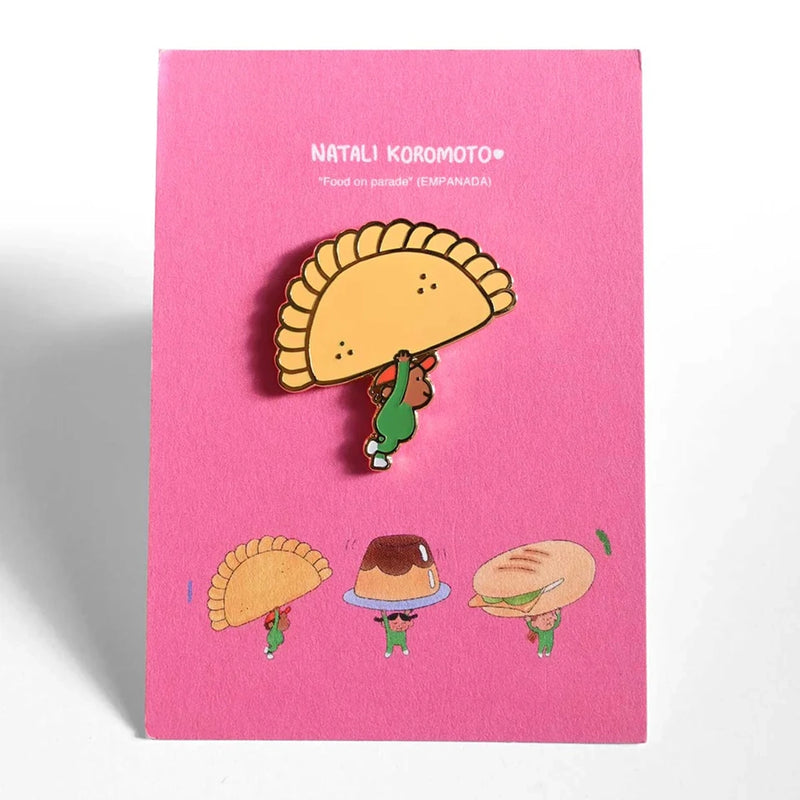 Food On Parade Enamel Pin - Empanada