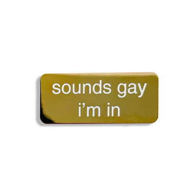 Sounds Gay I'm In Pin