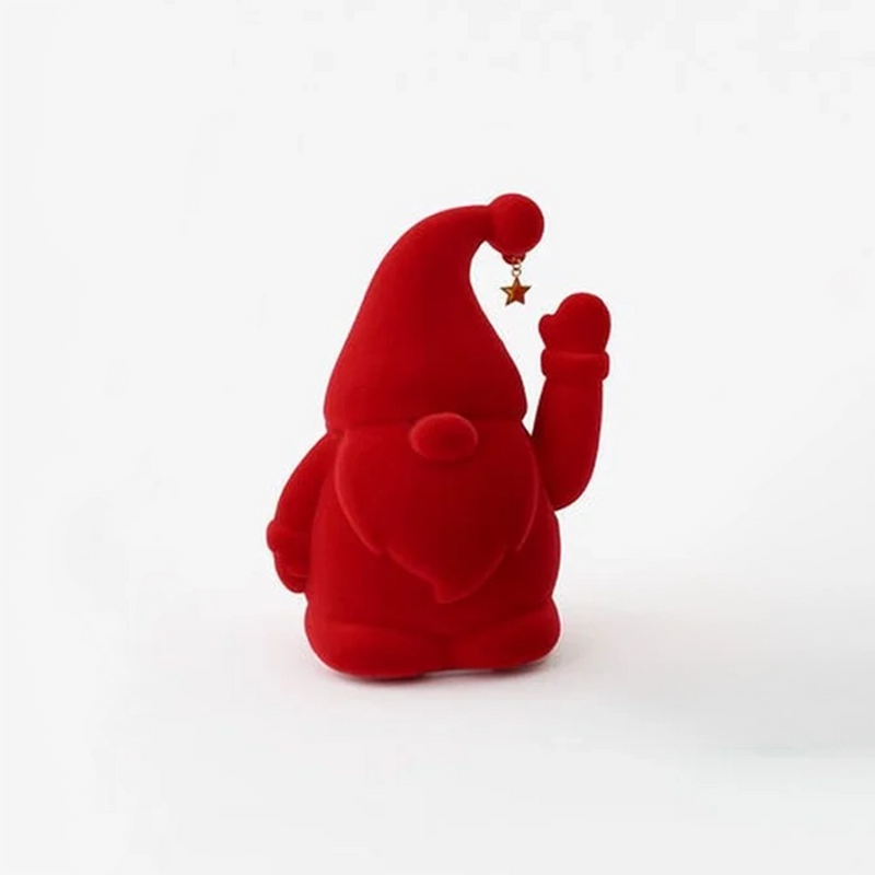 Flocked Waving Gnome