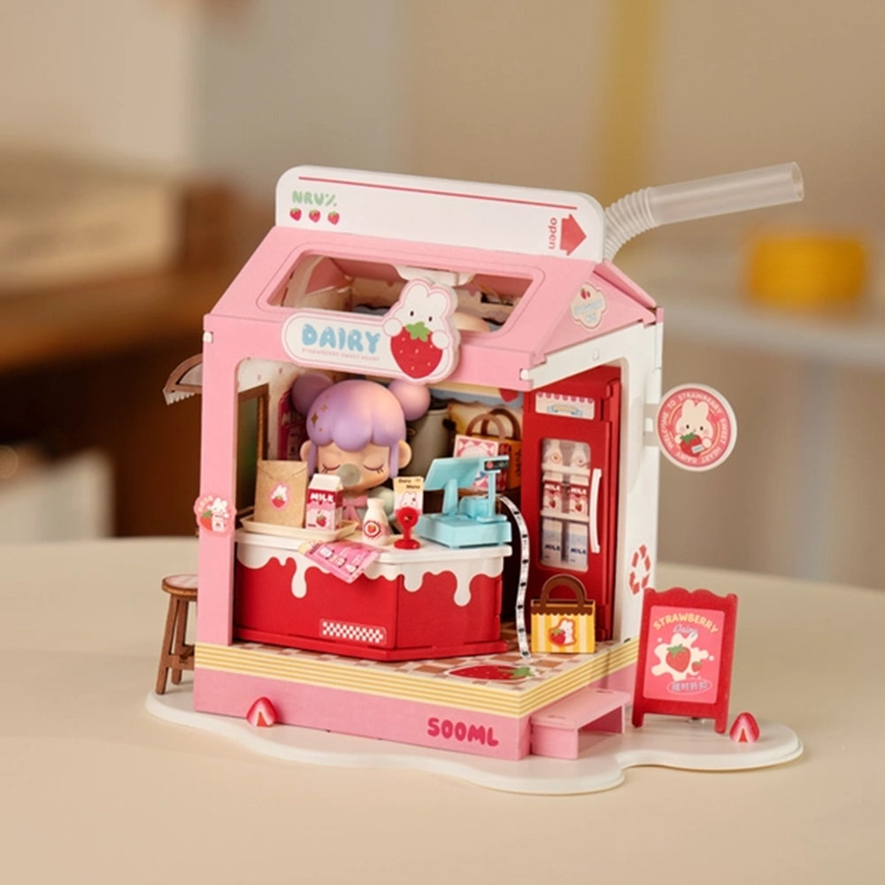 Rolife Miniature House Kit - Strawberry Milk Box – MCA Chicago Store
