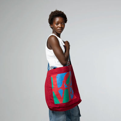 Robert Indiana Love Crossbody Tote Bag