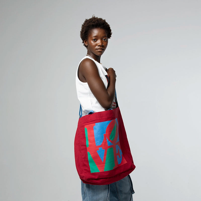 Robert Indiana Love Crossbody Tote Bag