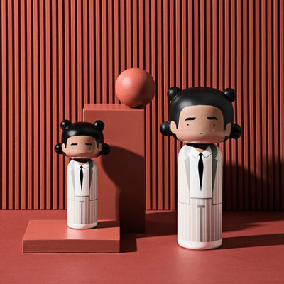 Basquiat Three-Point Crown Wood Doll - Large
