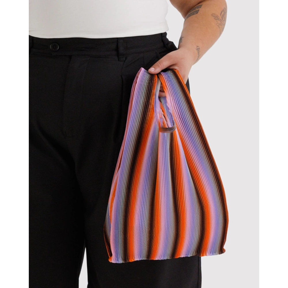 Baggu Pleated Tote Bag - Gradient Stripe