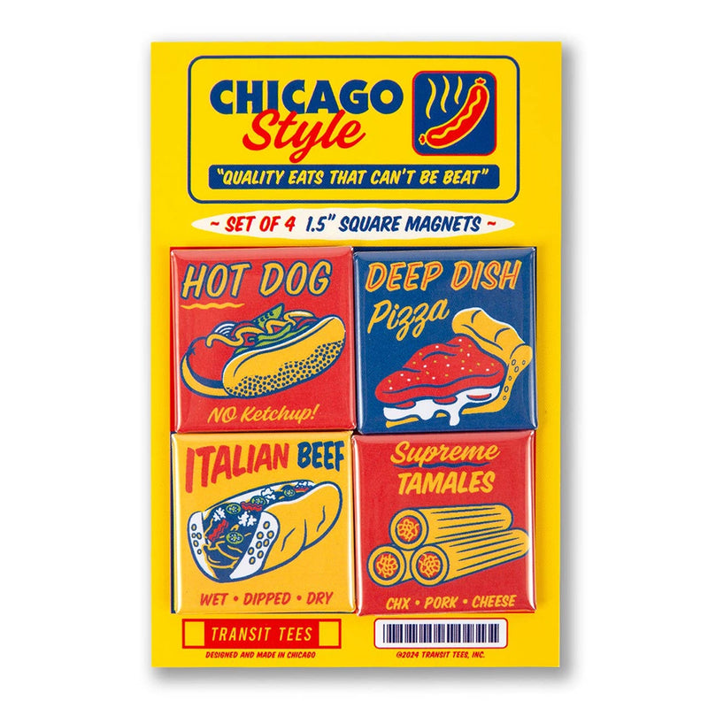 Chicago Style Eats Magnet Set