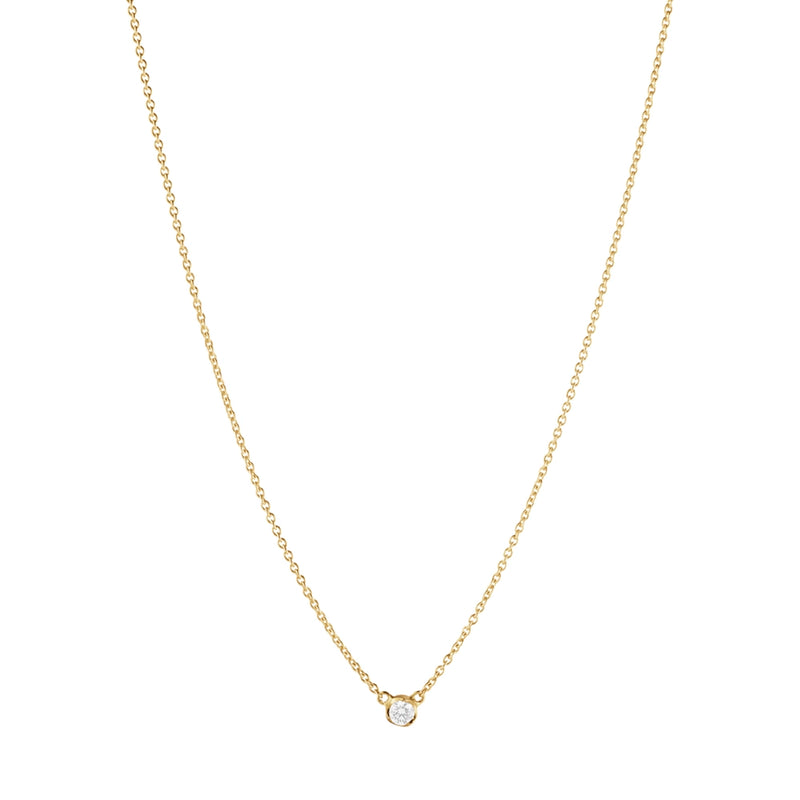 GJ Signature Diamonds Pendant Necklace - Gold