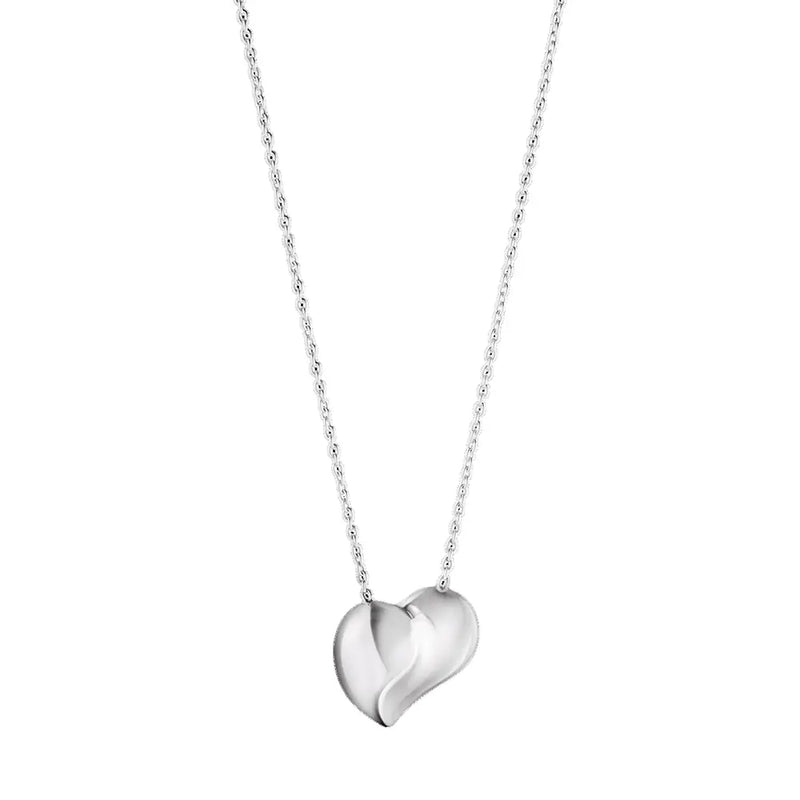 Melding Halves Heart Pendant Necklace