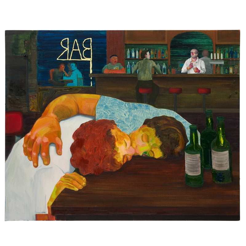 Nicole Eisenman Sloppy Bar Room Kiss Postcard