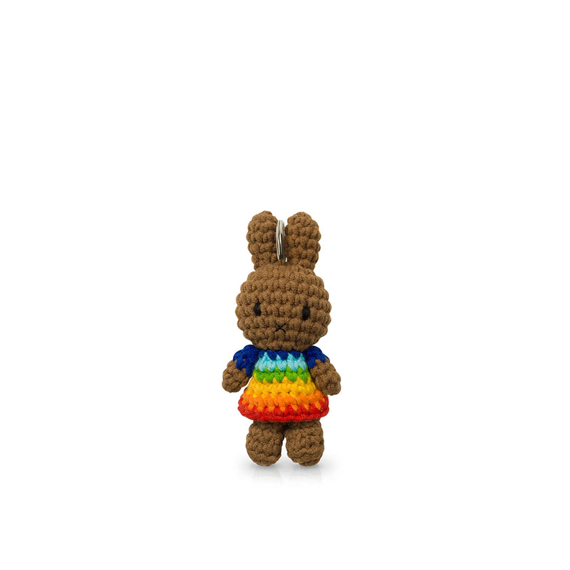 Melanie Knit Keychain - Rainbow