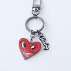 Keith Haring Smiling Heart Keychain