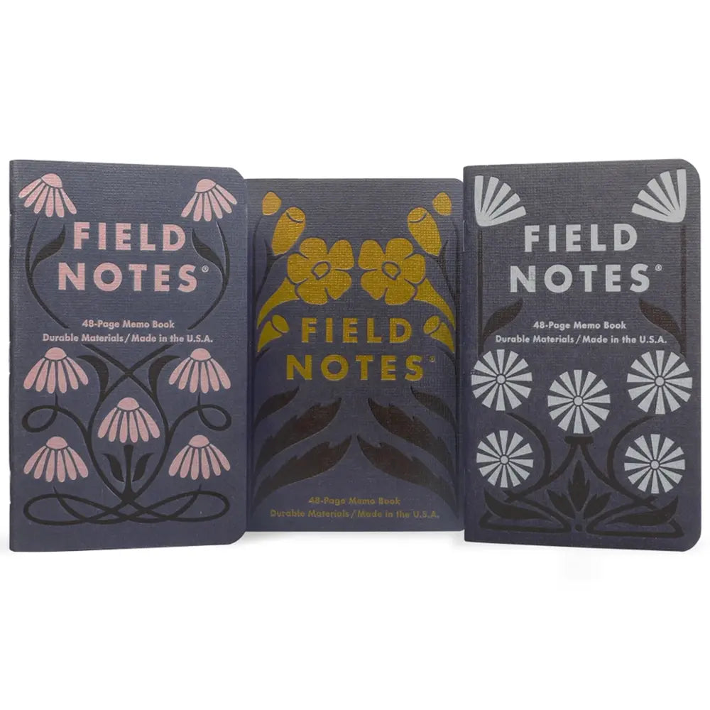 Fall Flowers Memo Notebook Set