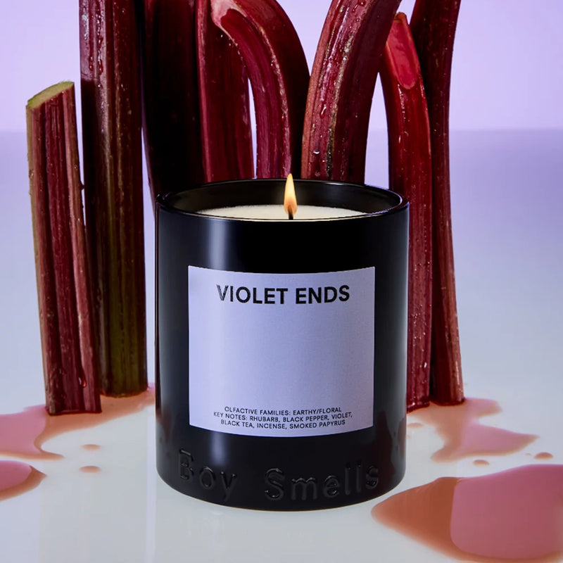 Violet Ends Hero Candle