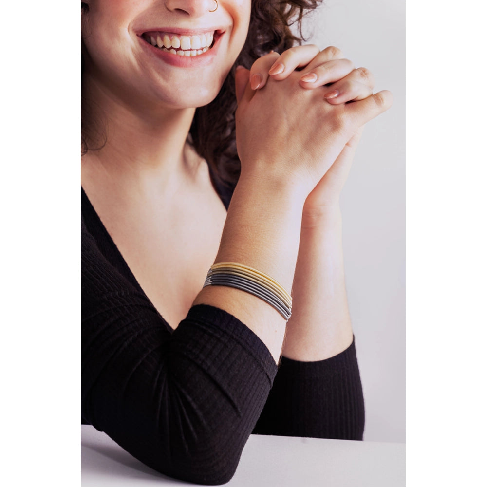 Piano Wire Multi Sleeve Bracelet