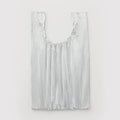 Baggu Pleated Tote Bag - Chrome Metallic
