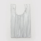 Baggu Pleated Tote Bag - Chrome Metallic