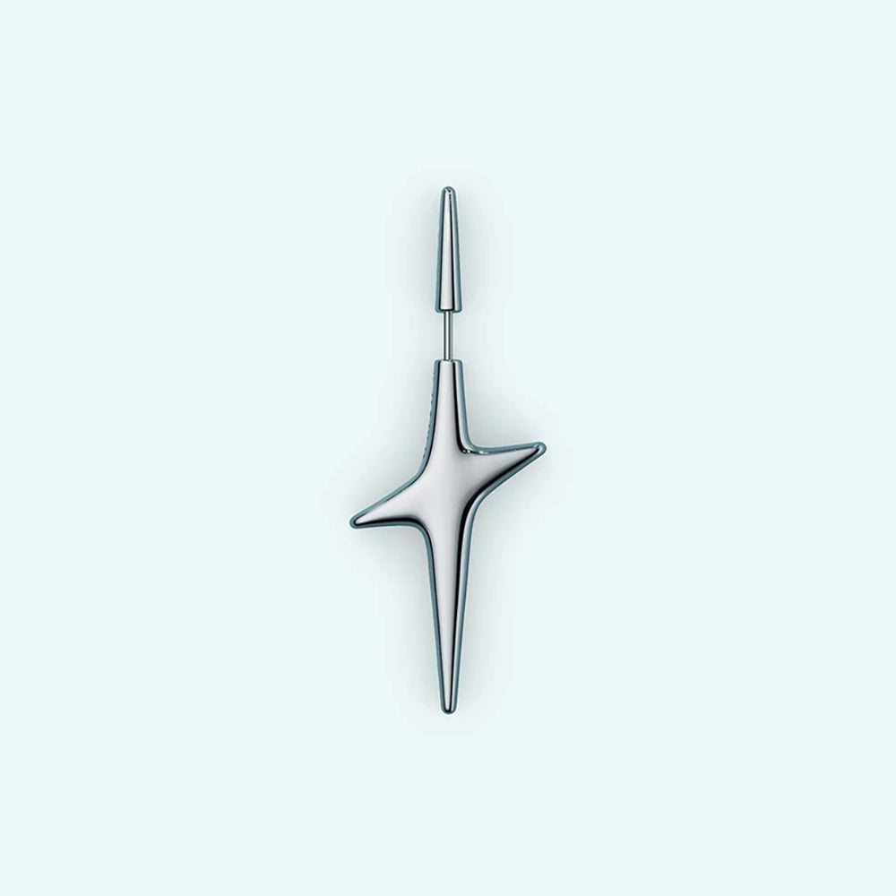 Pierced Star Single Earring