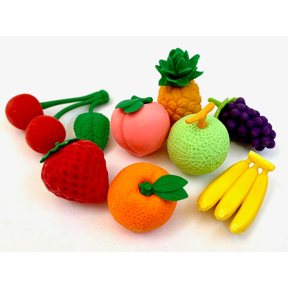 Fruit Basket Eraser Set
