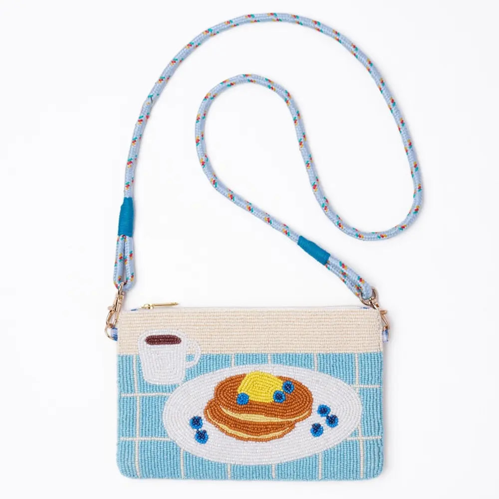 Breakfast Beaded Clutch Purse