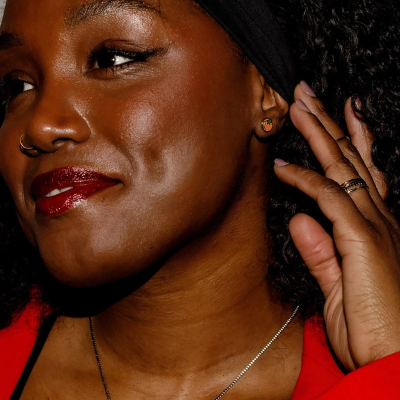 Tomato Stud Earrings