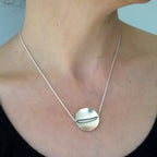 Simple Circle Necklace - Silver
