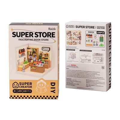 Rolife Miniature House Kit - Bookstore